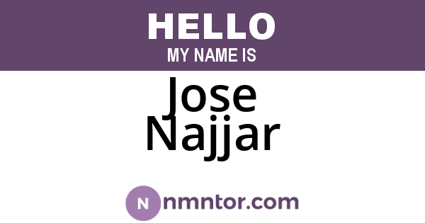 Jose Najjar