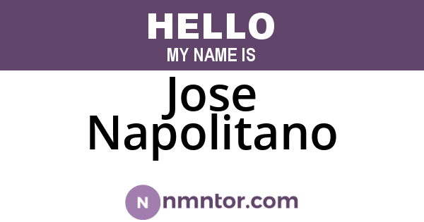 Jose Napolitano