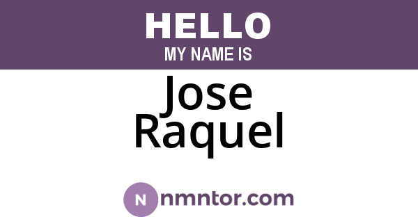 Jose Raquel