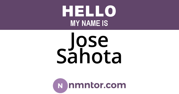 Jose Sahota