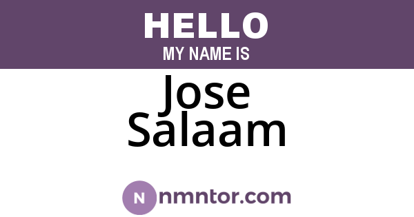 Jose Salaam