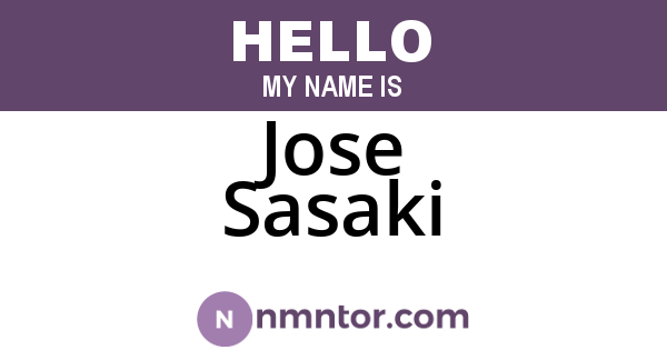 Jose Sasaki