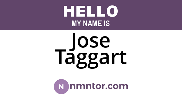 Jose Taggart