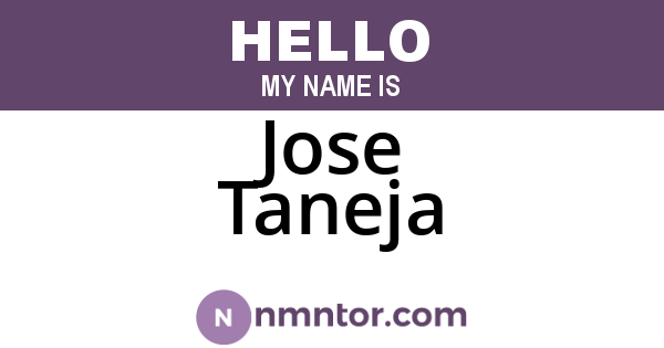 Jose Taneja