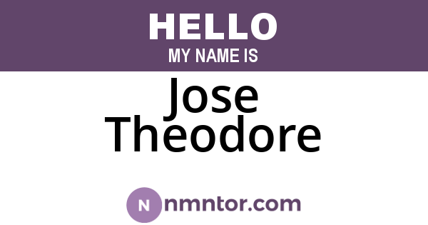 Jose Theodore