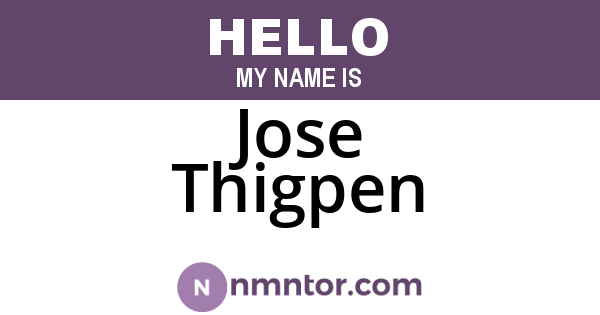 Jose Thigpen