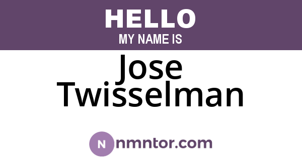 Jose Twisselman