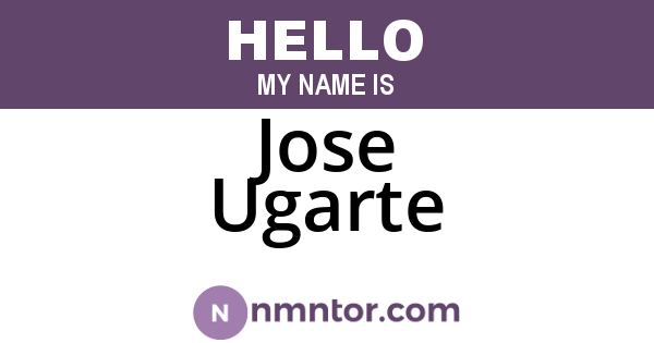 Jose Ugarte