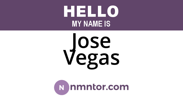 Jose Vegas