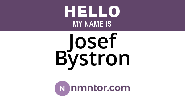 Josef Bystron