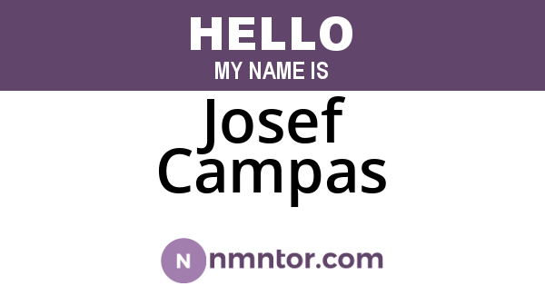 Josef Campas