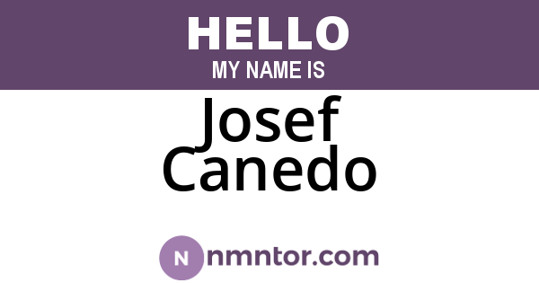 Josef Canedo