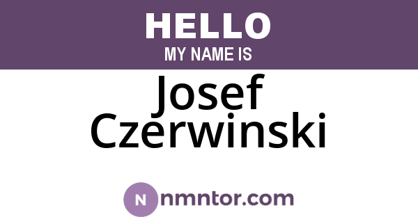 Josef Czerwinski