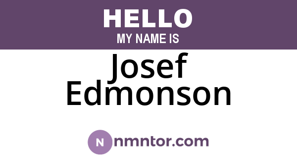 Josef Edmonson
