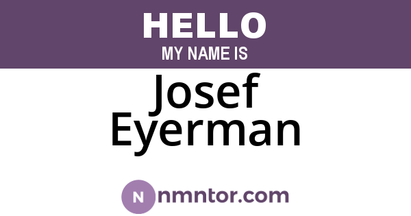 Josef Eyerman