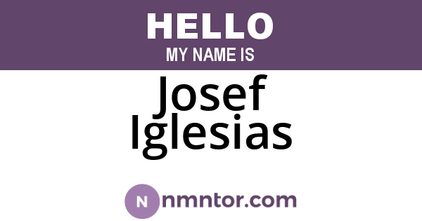 Josef Iglesias