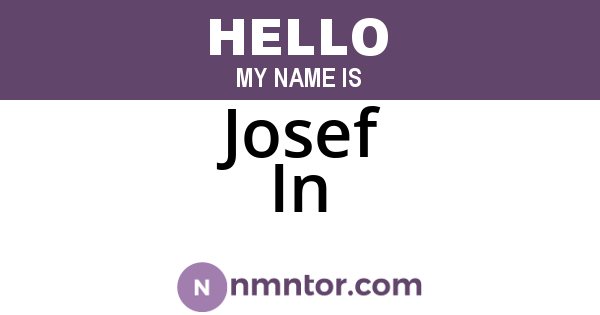 Josef In