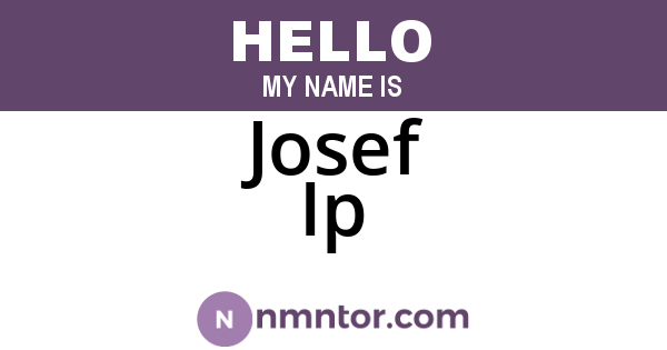 Josef Ip