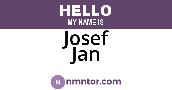 Josef Jan