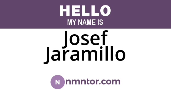 Josef Jaramillo