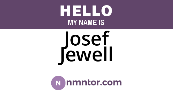 Josef Jewell