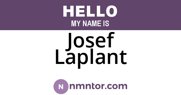 Josef Laplant