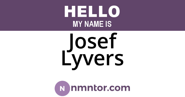Josef Lyvers