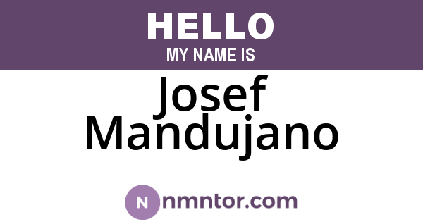 Josef Mandujano