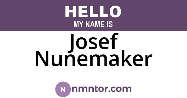 Josef Nunemaker