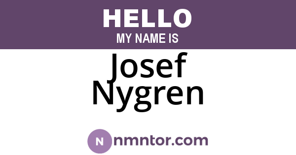 Josef Nygren