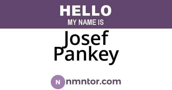 Josef Pankey