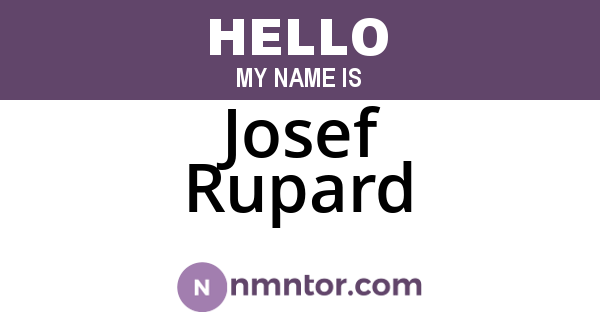 Josef Rupard