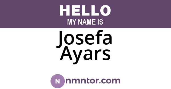 Josefa Ayars