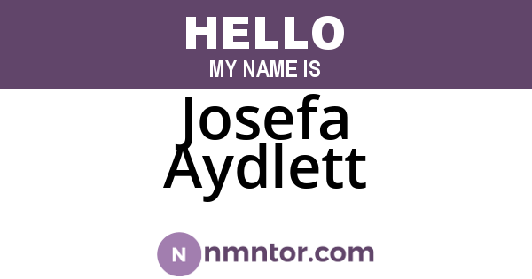 Josefa Aydlett