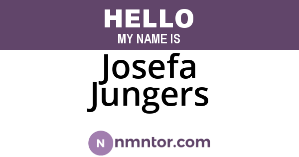 Josefa Jungers