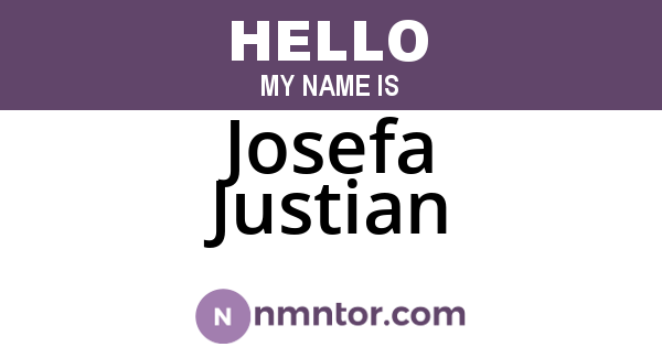 Josefa Justian