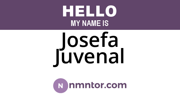 Josefa Juvenal