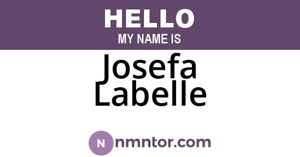 Josefa Labelle