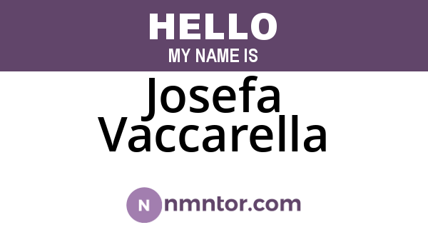 Josefa Vaccarella
