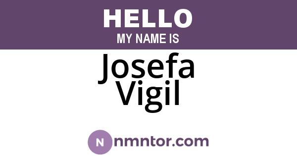 Josefa Vigil