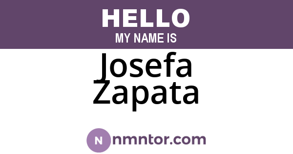Josefa Zapata