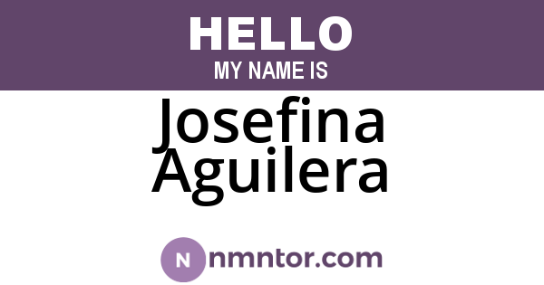 Josefina Aguilera