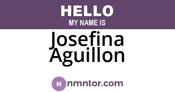 Josefina Aguillon