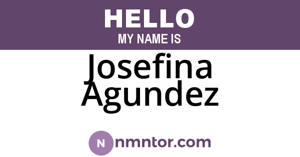 Josefina Agundez
