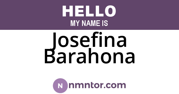 Josefina Barahona