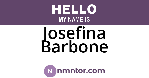 Josefina Barbone