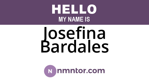 Josefina Bardales