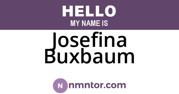 Josefina Buxbaum