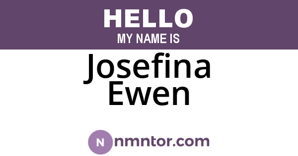Josefina Ewen