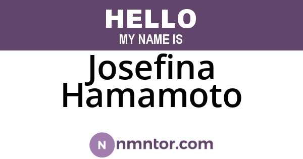Josefina Hamamoto